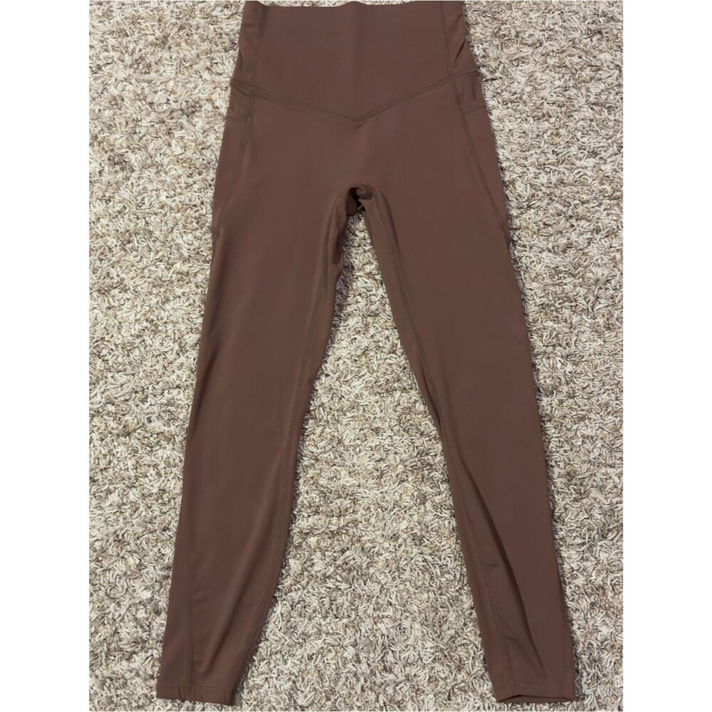 HALARA Brown High-Rise Active Tummy Control Leggings Viral Athleisure NWT XS